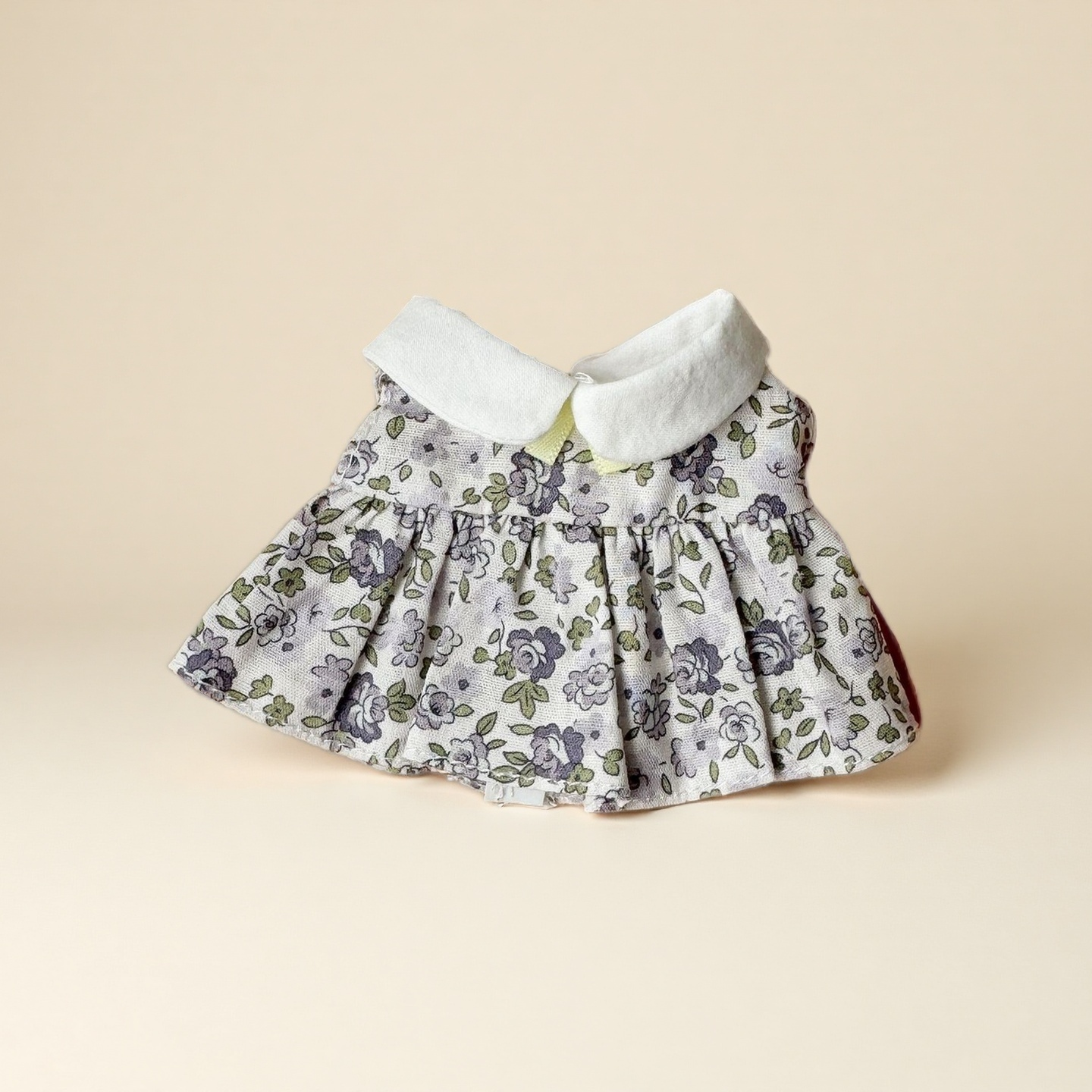 Sweet Floral Cotton Doll Dress Clothes for 10-15cm Plush Cotton Stuffed Dolls