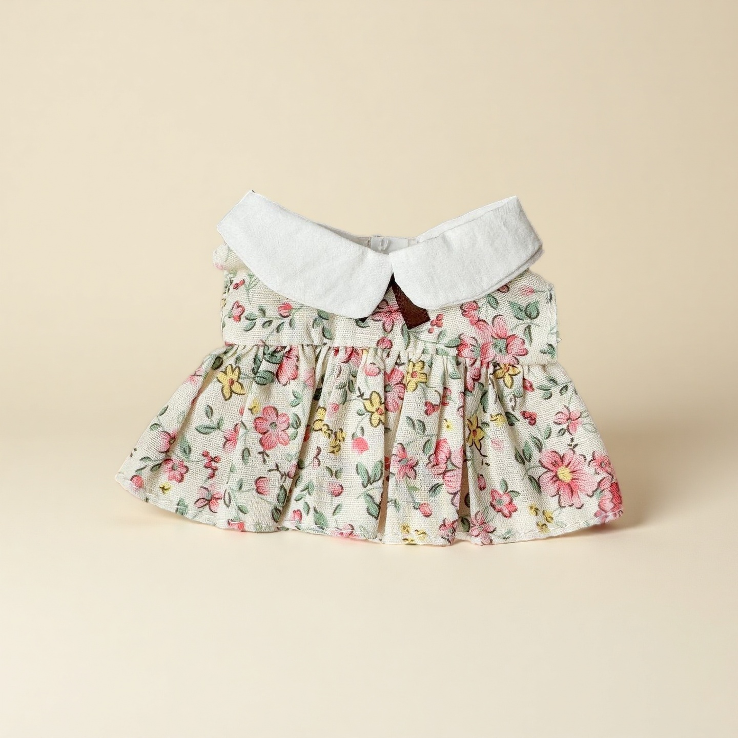 Sweet Floral Cotton Doll Dress Clothes for 10-15cm Plush Cotton Stuffed Dolls
