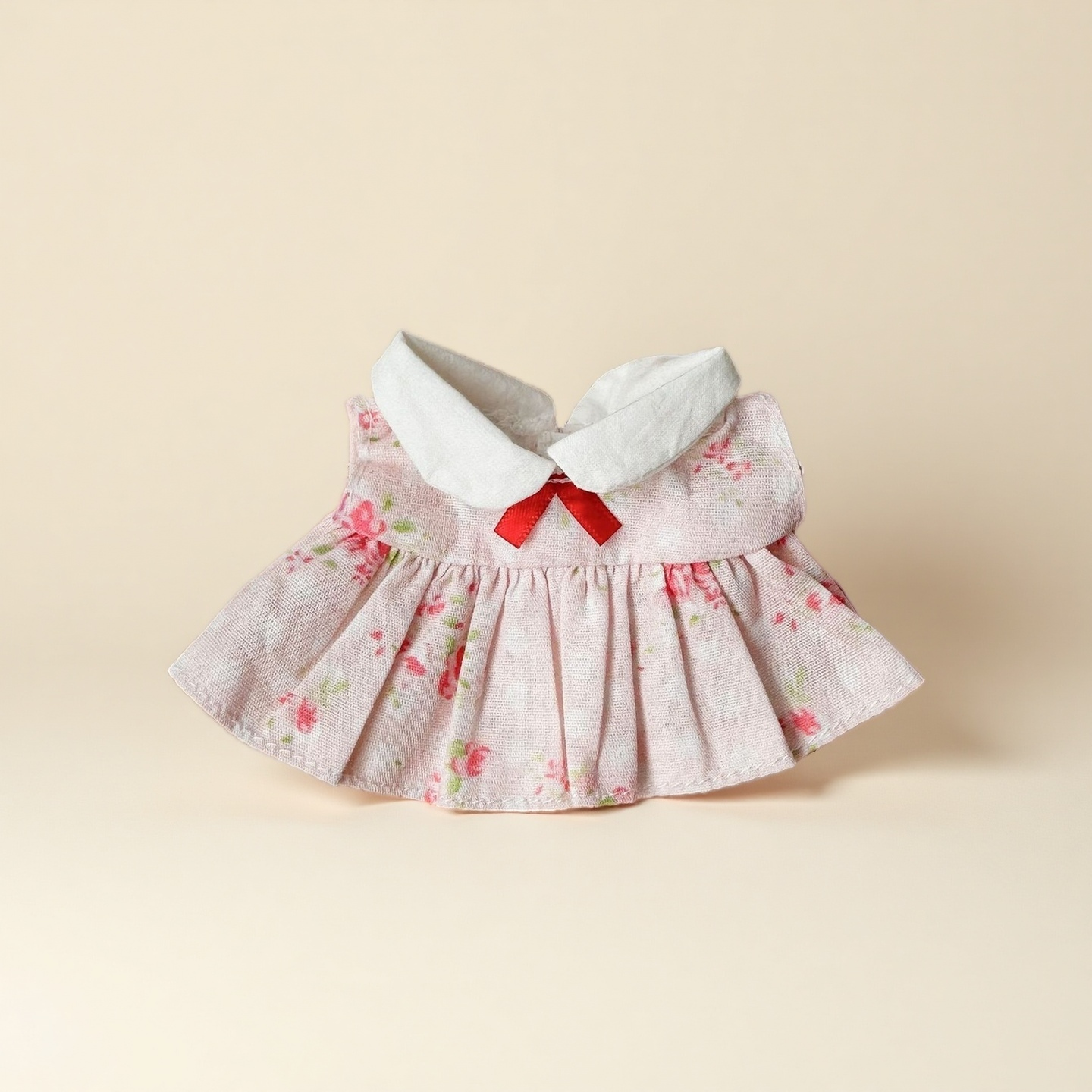 Sweet Floral Cotton Doll Dress Clothes for 10-15cm Plush Cotton Stuffed Dolls