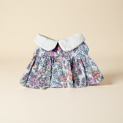 Sweet Floral Cotton Doll Dress Clothes for 10-15cm Plush Cotton Stuffed Dolls